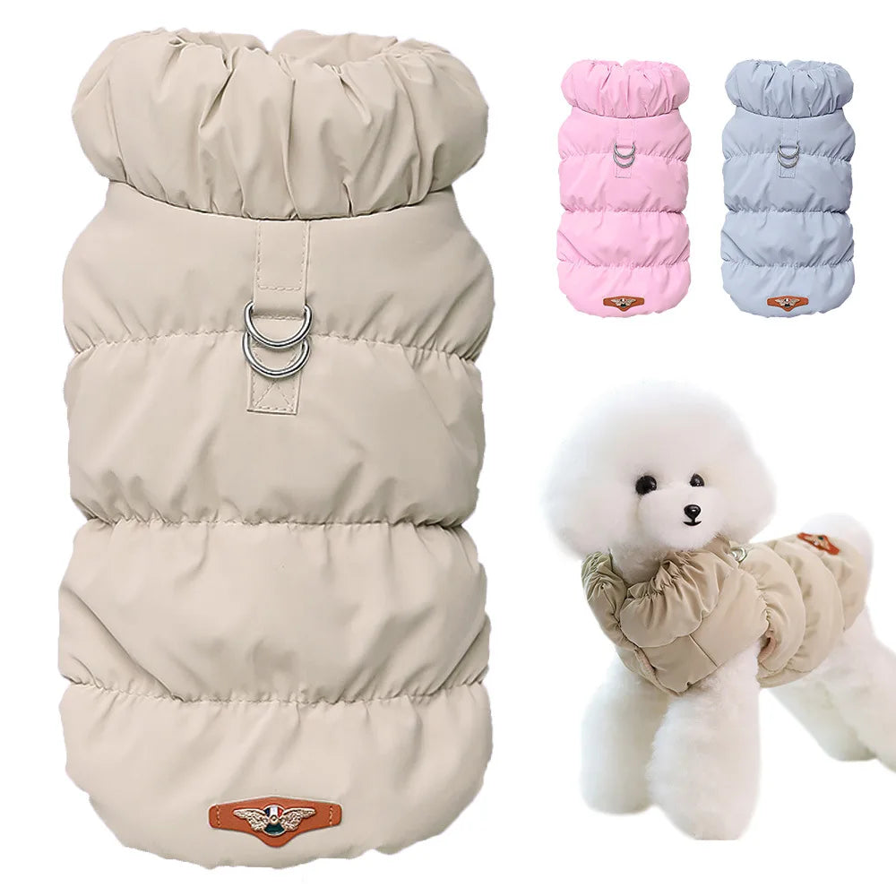 Winter Padded Puppy & Cat Coat Jacket for Small to Medium Dogs, Chihuahua, French Bulldog, Poodle Vest