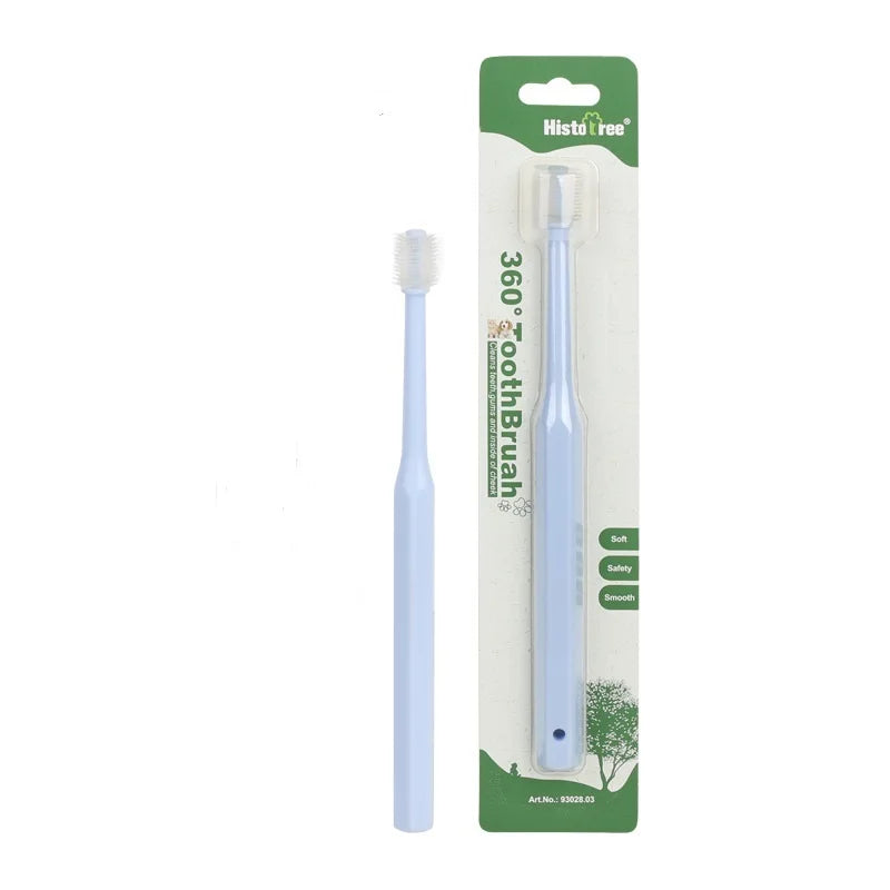 360-Degree Pet Toothbrush – Cat & Dog Teeth Care for Bad Breath, Tartar Removal, and Oral Hygiene.