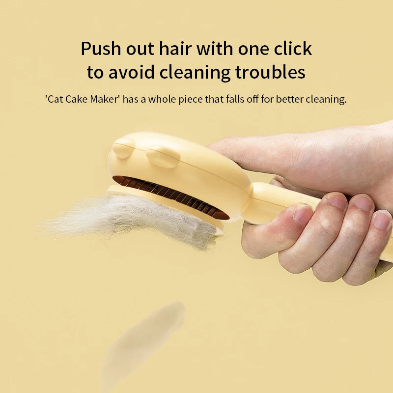 1Pcs Pet Hair Removal Brush Grooming Comb Self Cleaning Dog Slicker Brush with Massage Teeth Dogs Cats Pet Grooming Supplies