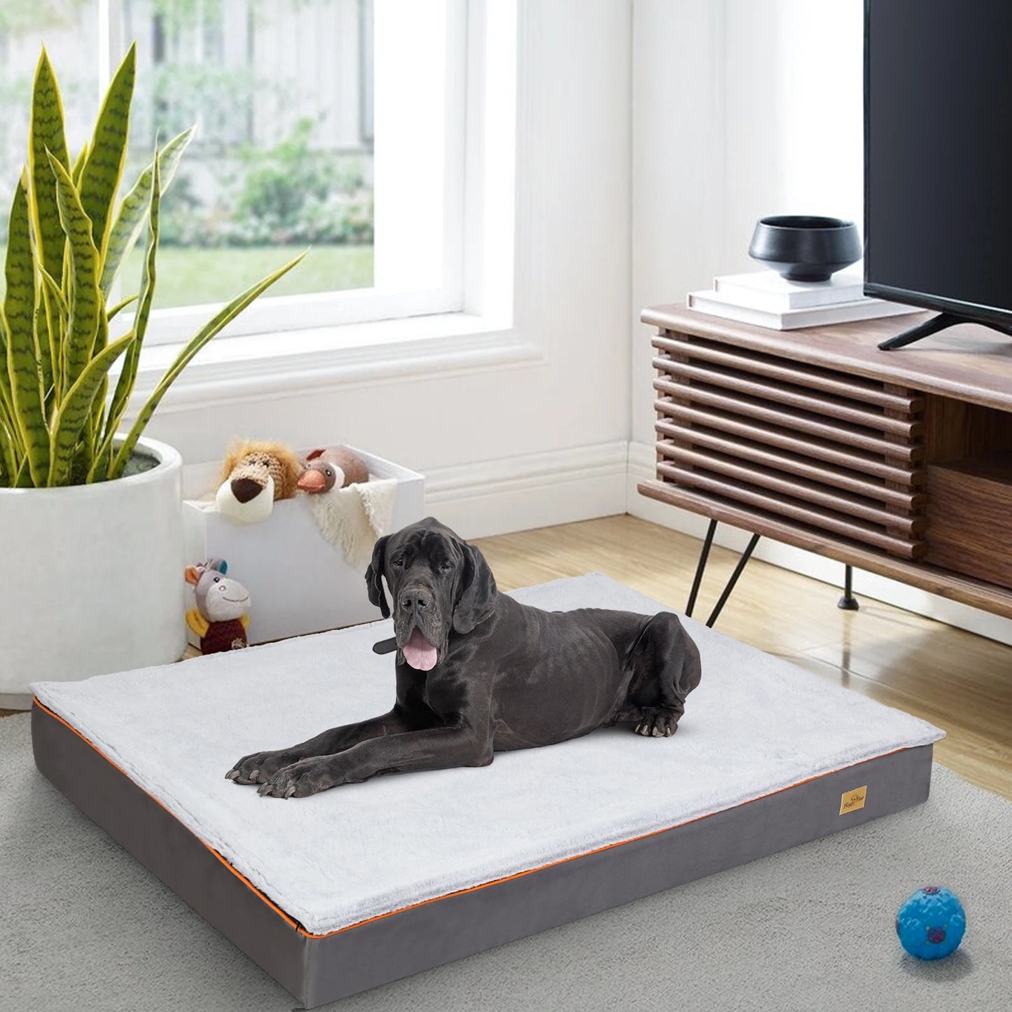 Dog Pet Bed Large Padded Orthopedic Dog Bed Foam Cushion Pets Pillow Bed with Washable Cover
