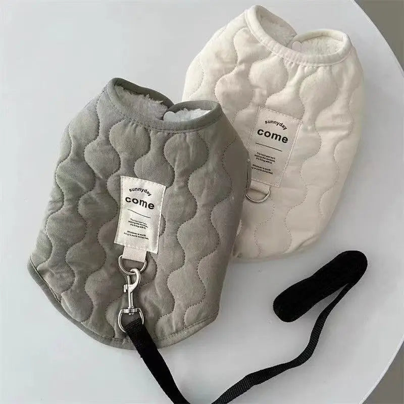 Winter Pet Dog Vest Jacket for Small Medium Dogs Cats Warm Cotton Clothes Puppy Yorkie Chihuahua Coat Maltese Bulldog Apparel