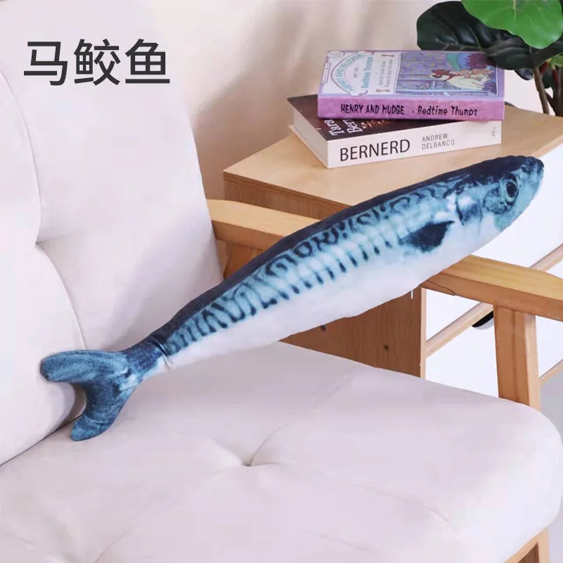 Cat Toy Training Entertainment Fish Plush Stuffed Pillow 20Cm Simulation Fish Cat Toy Fish Interactive Pet Chew Toy Pet Supplies