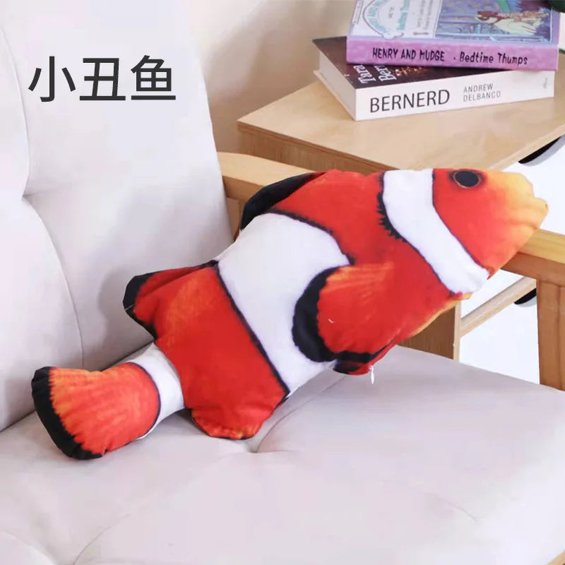 Cat Toy Training Entertainment Fish Plush Stuffed Pillow 20Cm Simulation Fish Cat Toy Fish Interactive Pet Chew Toy Pet Supplies