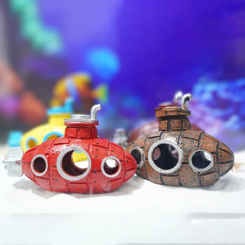 Resin Submarine Ornaments Fish Shrimp Shelter Cave Landscaping Accessories for Aquarium Fish Tank Decorations