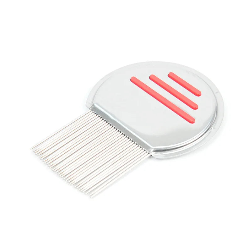 Stainless Steel Terminator Lice Comb – Super Density Teeth Comb for Pets & Kids, Removes Nits & Head Lice.