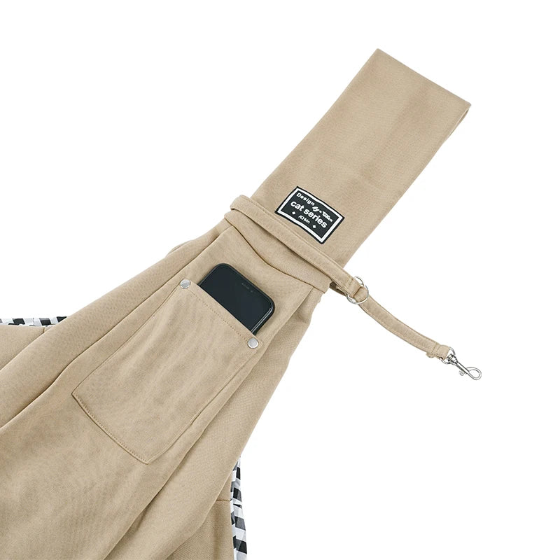 Cotton Comfortable Dog Bag Pet Out Crossbody Shoulder Bag Outdoor Travel Portable Cat Puppy Sling Bag Tote Pet Carrying Supplies