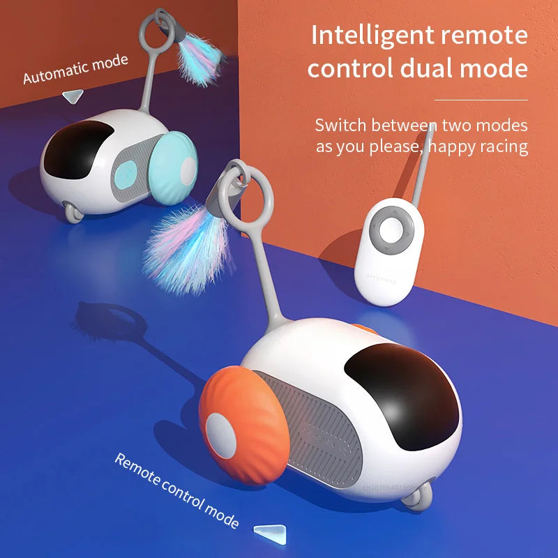 Smart Cat Toy Automatic Moving Remote Controlled Toy Car for Cats Dogs Interactive Playing Training Pet Supplies