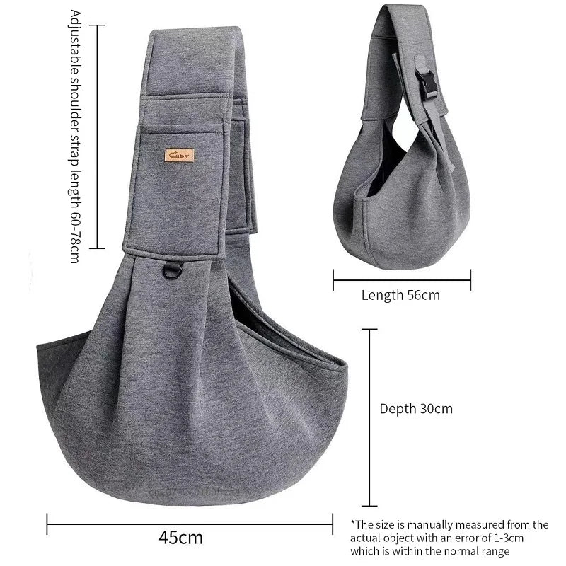 Cotton Comfortable Dog Bag Pet Out Crossbody Shoulder Bag Outdoor Travel Portable Cat Puppy Sling Bag Tote Pet Carrying Supplies