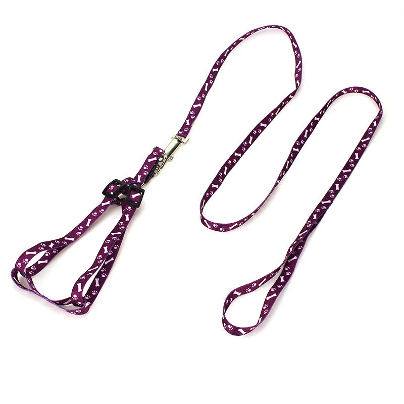 Small Dog Cat Harness Leash Adjustable Vest Collar Puppy Outdoor Walking Chihuahua Terier Schnauzer
