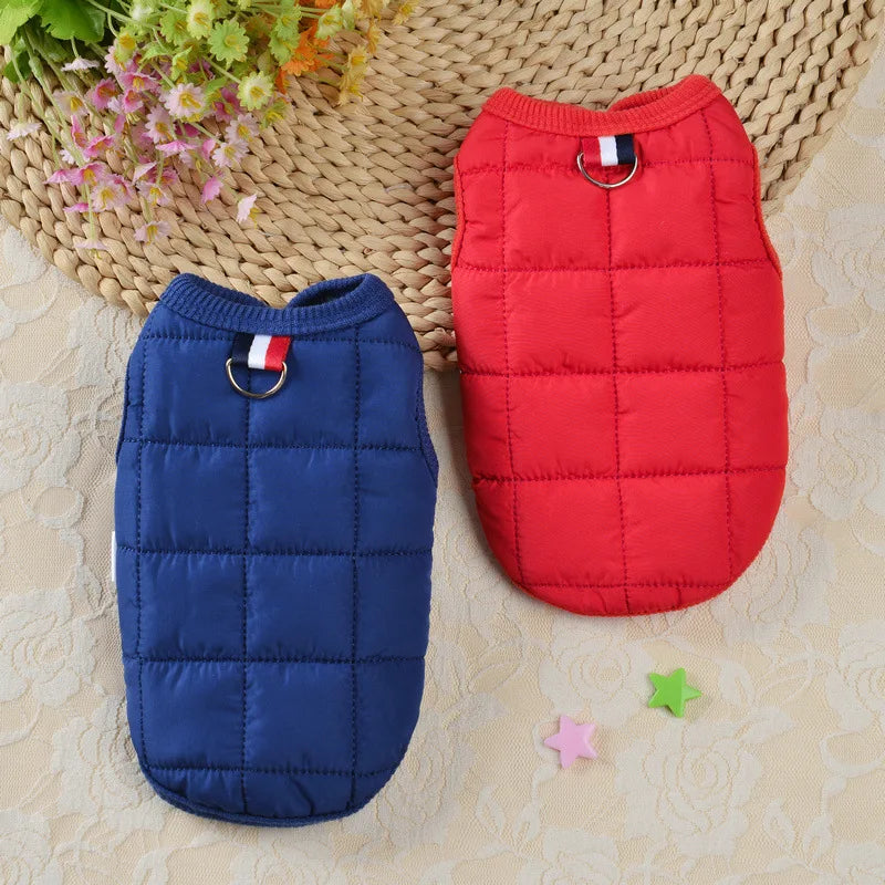 Winter Warm Dog Coat – Windproof Padded Jacket for Small Dogs, & Cats