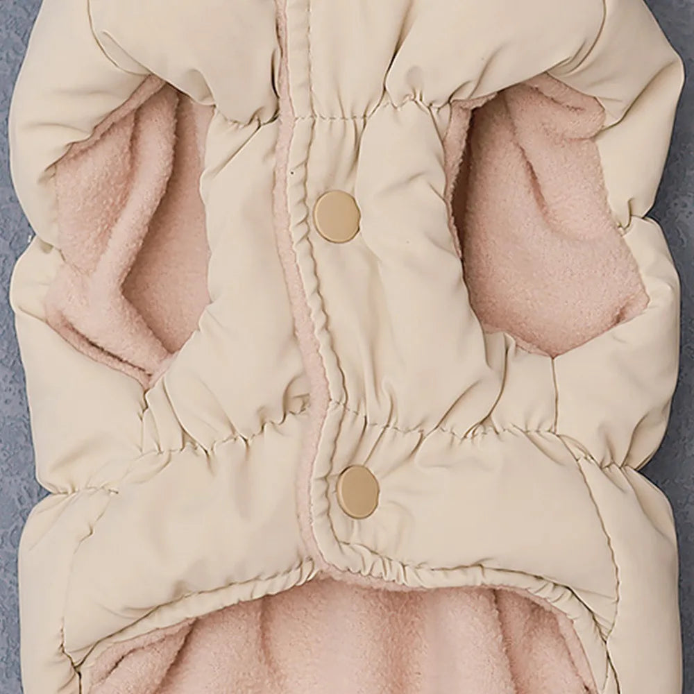 Winter Padded Puppy & Cat Coat Jacket for Small to Medium Dogs, Chihuahua, French Bulldog, Poodle Vest