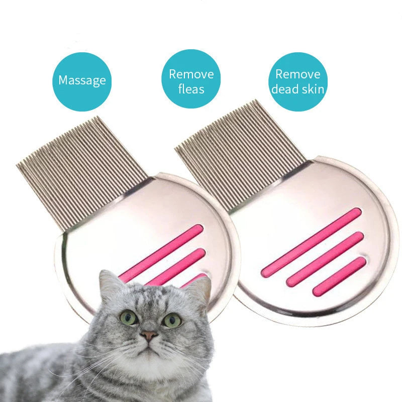 Stainless Steel Terminator Lice Comb – Super Density Teeth Comb for Pets & Kids, Removes Nits & Head Lice.
