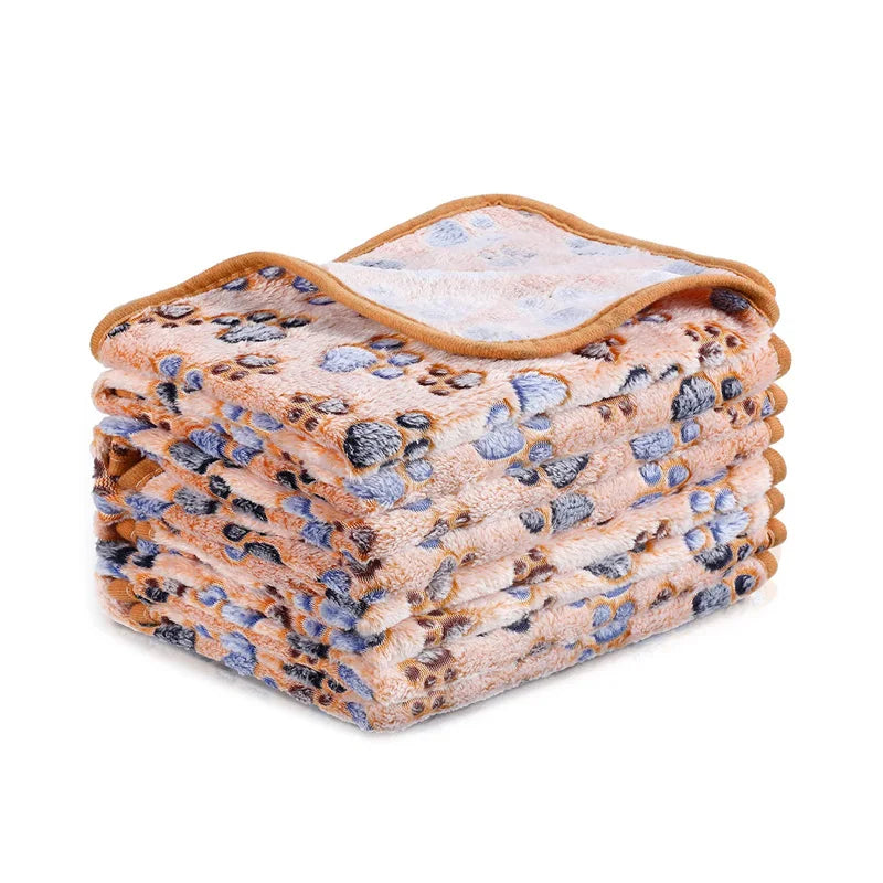 Pet Soft Blankets for Dogs - Fluffy Cats Dogs Blankets for Small Medium & Large Dogs, Cute Print Pet Throw Puppy Blankets Fleece