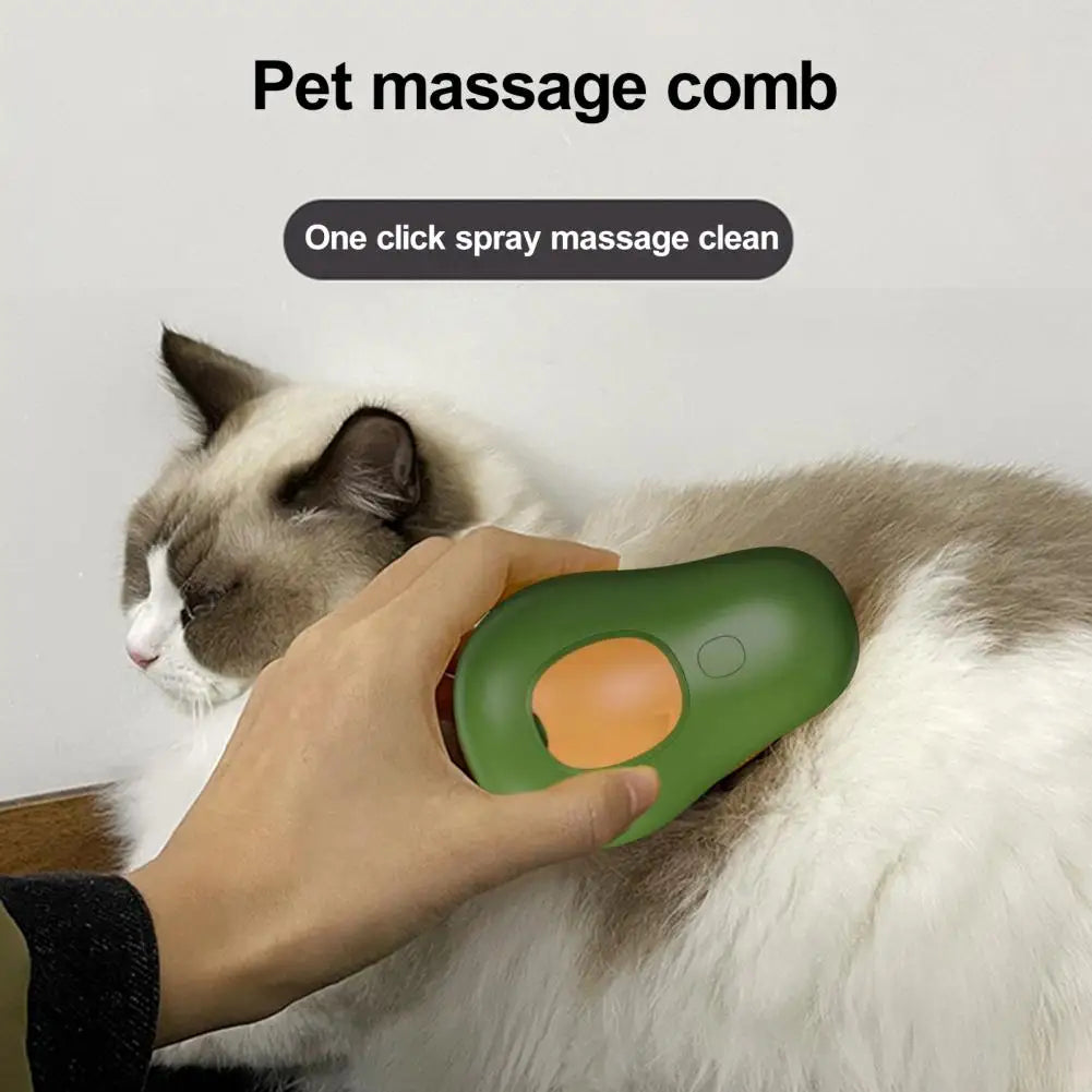 Pet Steam Brush Tangled Fur Brush for Pets 3-in-1 Self-cleaning Pet Massage Brush for Gentle Dog Shedding for Removing for Cats