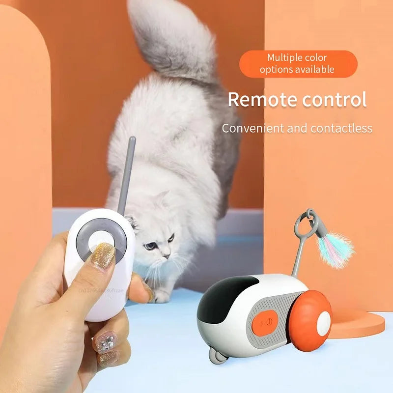 Smart Cat Toy Automatic Moving Remote Controlled Toy Car for Cats Dogs Interactive Playing Training Pet Supplies