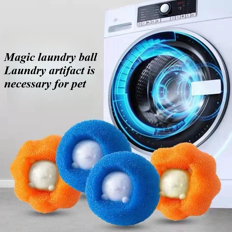 Pet Hair Remover Reusable Ball Wool Sticker Cat Hair Remover Pet Fur Lint Catcher Cleaning Tools Laundry Washing Machine Filter