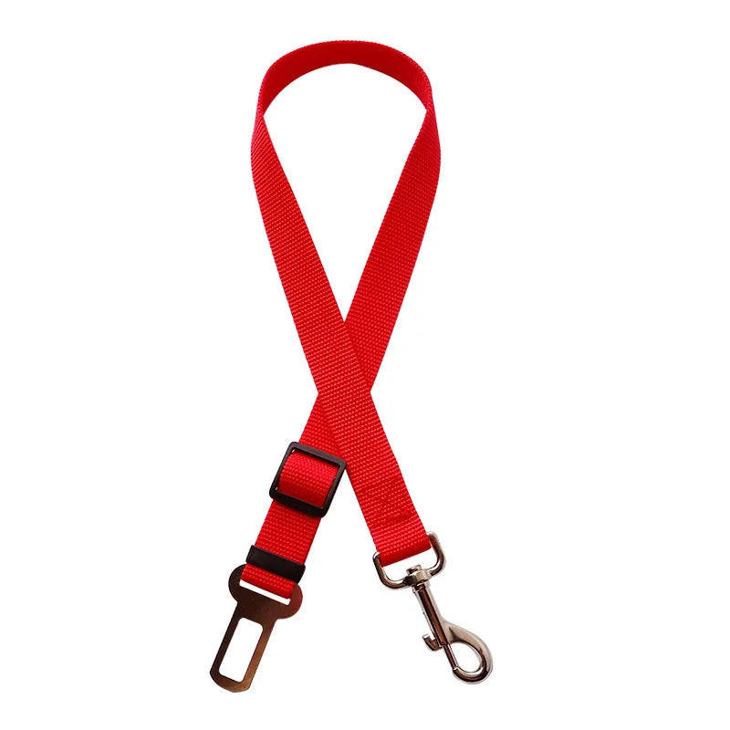 Adjustable Pet Cat Dog Car Seat Belt Pet Seat Vehicle Dog Harness Lead Clip Safety Lever Traction Dog Collars Dog Accessoires