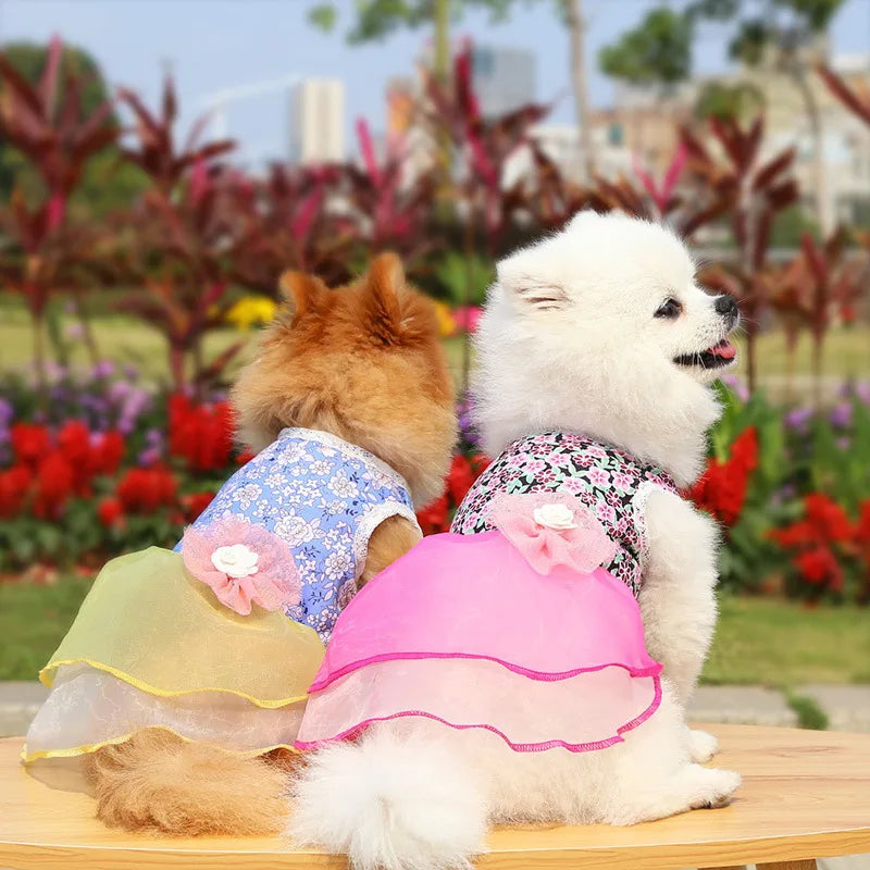 Dress for Dog Pets Clothes Chihuahua Wedding Dress Skirt Cloth Accessory Dog Pet Dress Supplies Hanbok Cat Costume
