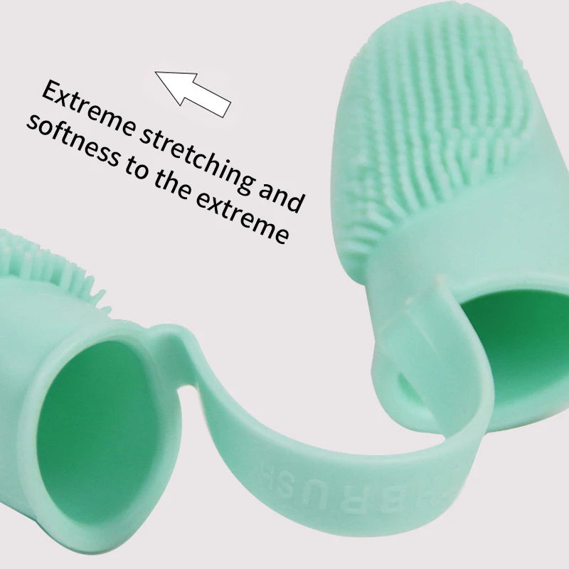 Dog Super Soft Double Finger Toothbrush – TPR Pet Teeth Cleaning Tool for Bad Breath & Oral Care.