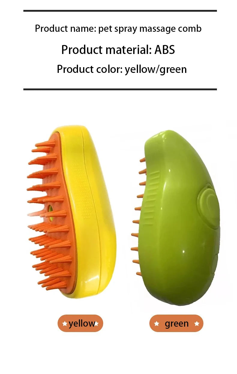 Pet Spray Massage Comb Cat Hair Comb Cat Dog De Floating Hair Comb Anti Flying Hair Brush Cleaner Bath Brush