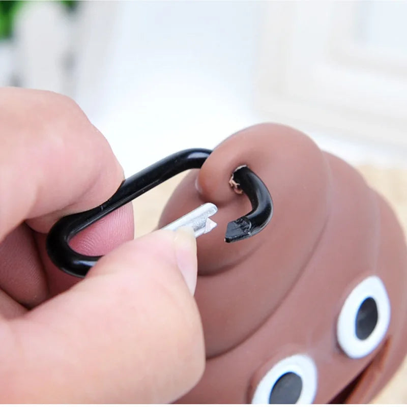 1pc Pet Poop Bag – Poop-Shaped Waste Bags with Portable Dispenser.