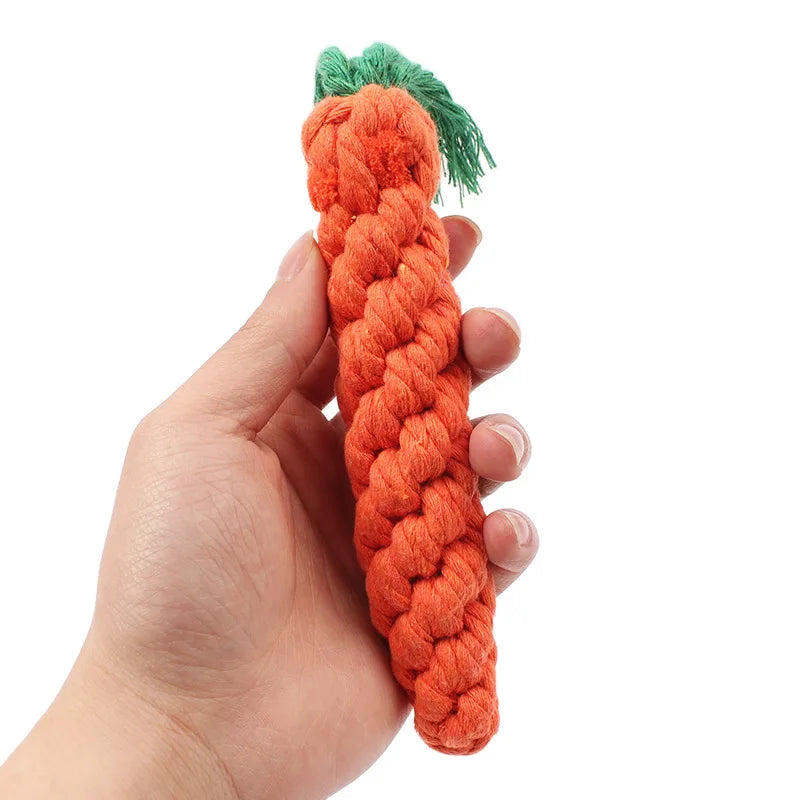 1pc Pet Dog Toys Cartoon Animal Dog Chew Toys Durable Braided Bite Resistant Puppy Molar Cleaning Teeth Cotton Rope Toy