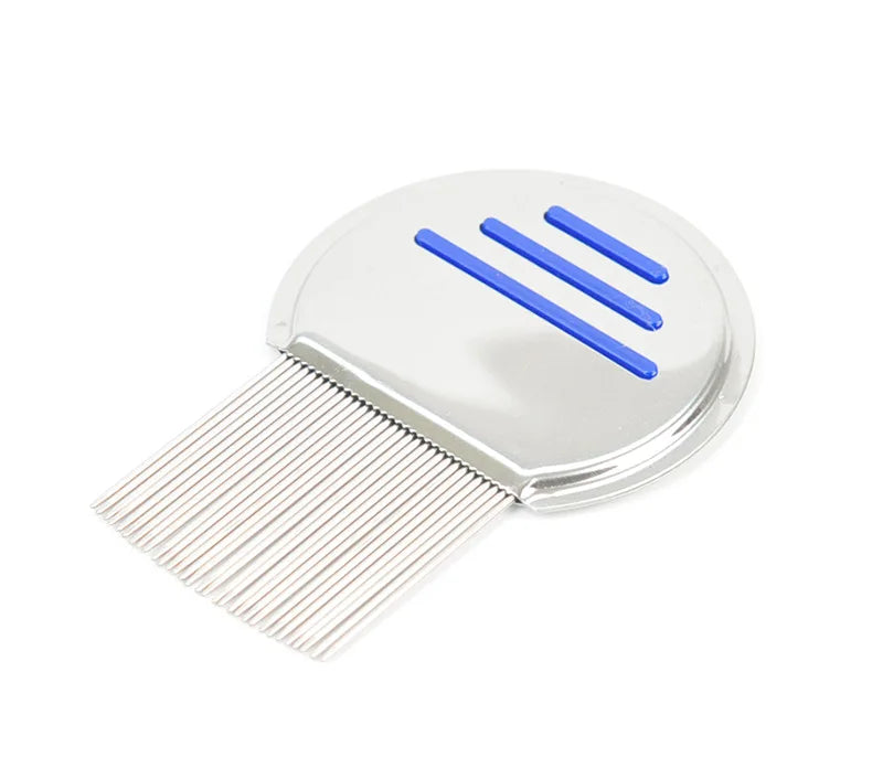 Stainless Steel Terminator Lice Comb – Super Density Teeth Comb for Pets & Kids, Removes Nits & Head Lice.
