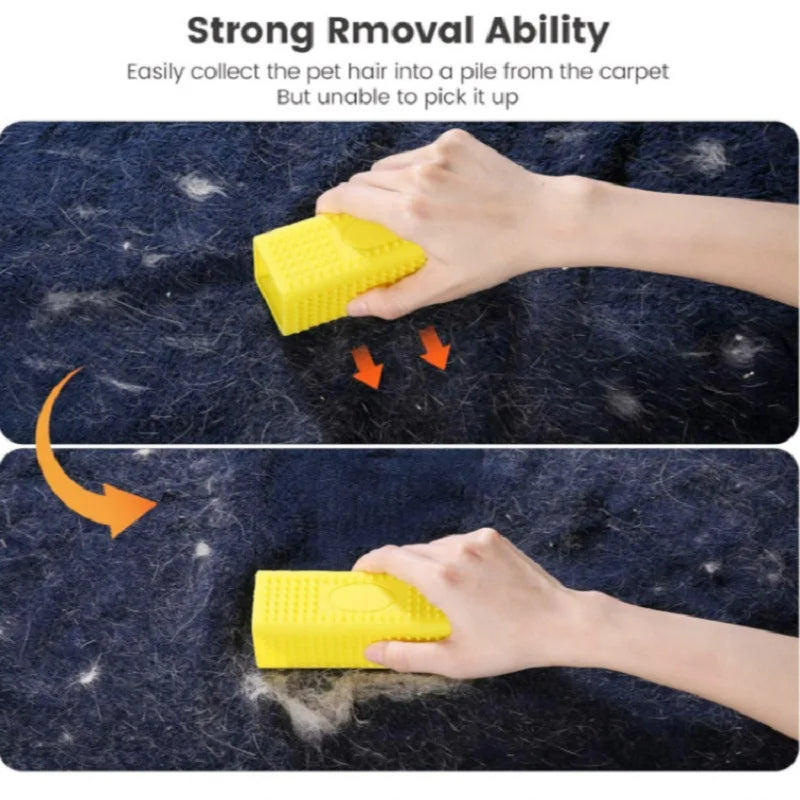 Silicone Hollow Rubber Dog Hair Brush Remover Cars Furniture Carpet Clothes Cleaner Brush for Dogs Pet Supplies Dog Hair Remover