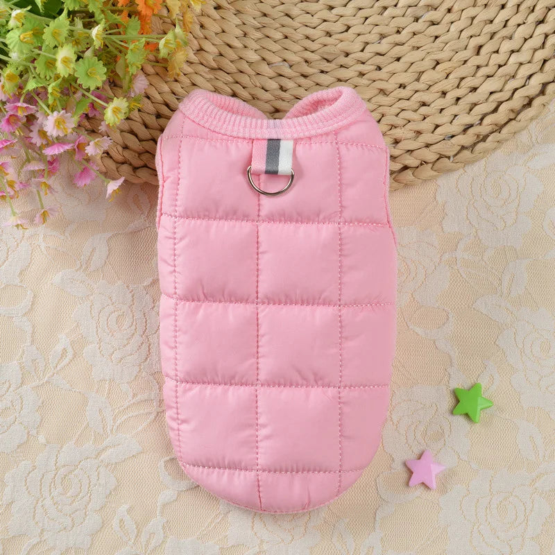 Winter Warm Dog Coat – Windproof Padded Jacket for Small Dogs, & Cats