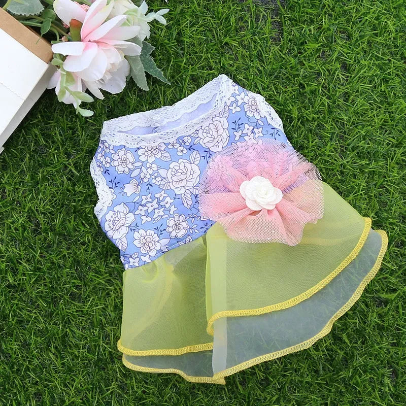 Dress for Dog Pets Clothes Chihuahua Wedding Dress Skirt Cloth Accessory Dog Pet Dress Supplies Hanbok Cat Costume