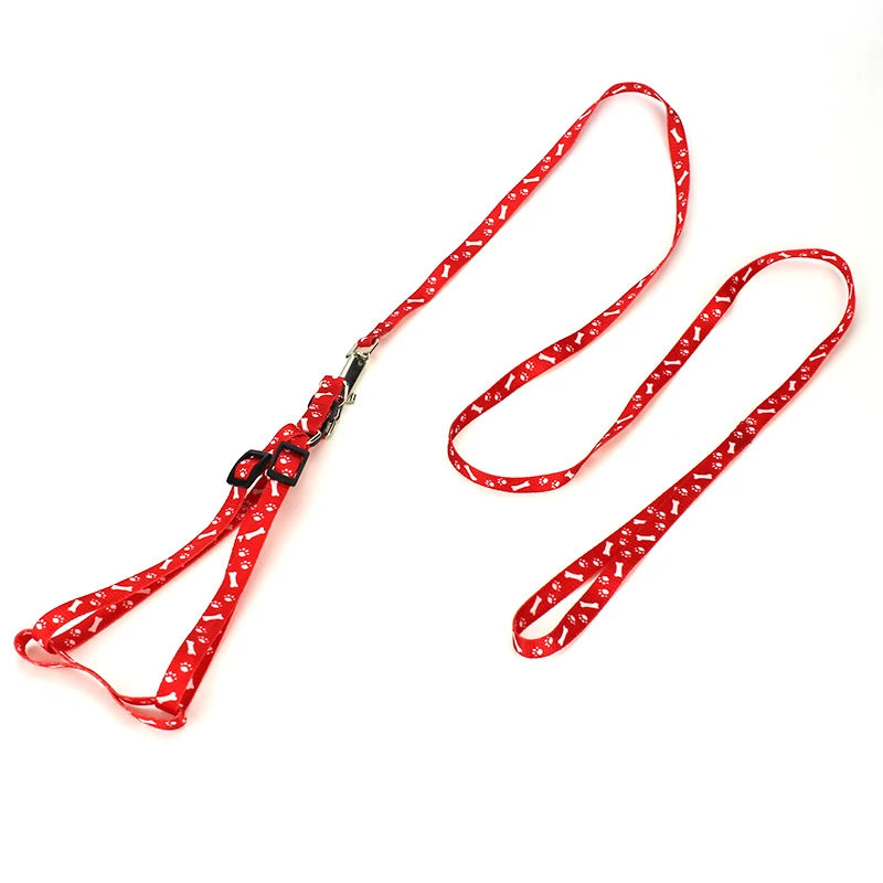 Small Dog Cat Harness Leash Adjustable Vest Collar Puppy Outdoor Walking Chihuahua Terier Schnauzer