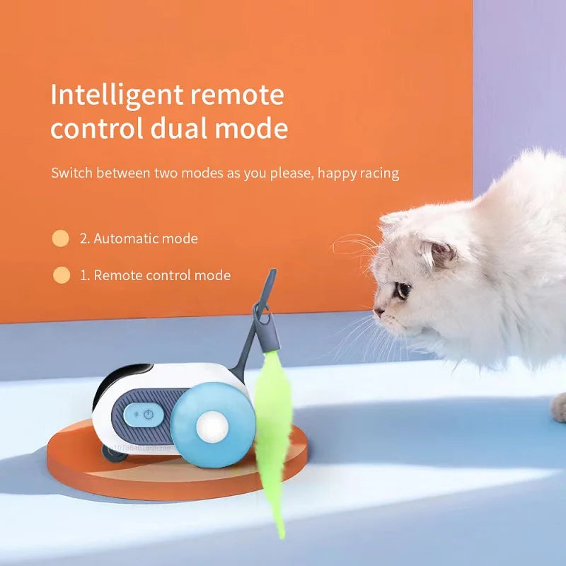 Smart Cat Toy Automatic Moving Remote Controlled Toy Car for Cats Dogs Interactive Playing Training Pet Supplies