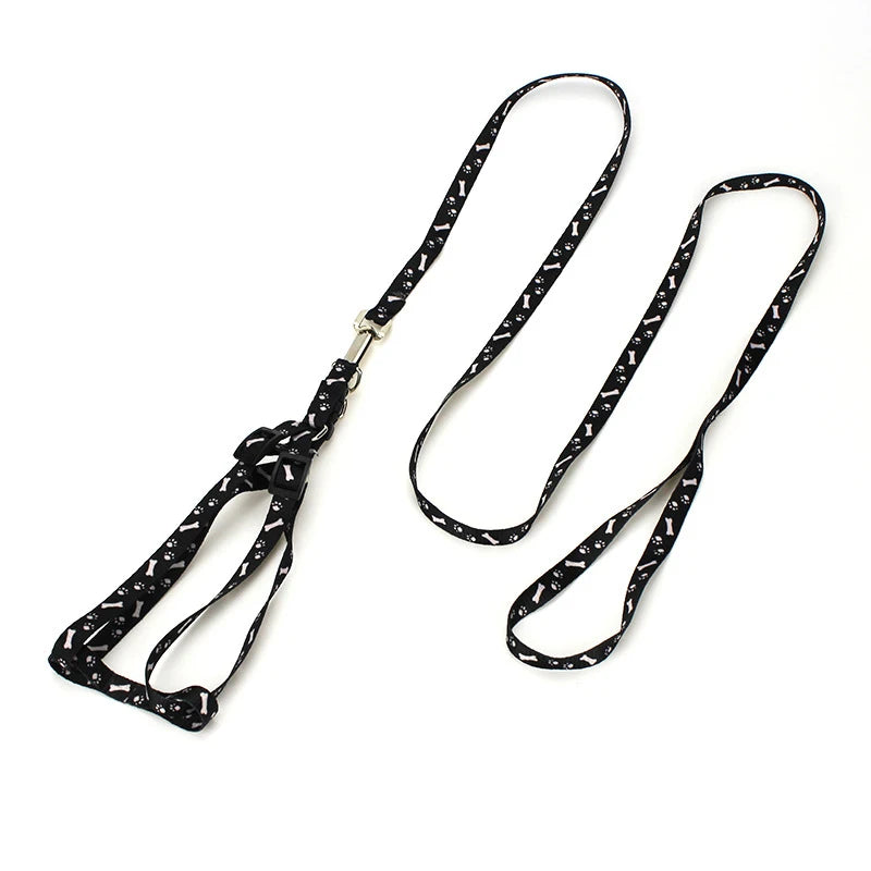 Small Dog Cat Harness Leash Adjustable Vest Collar Puppy Outdoor Walking Chihuahua Terier Schnauzer