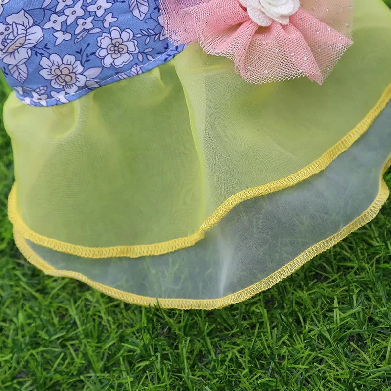 Dress for Dog Pets Clothes Chihuahua Wedding Dress Skirt Cloth Accessory Dog Pet Dress Supplies Hanbok Cat Costume