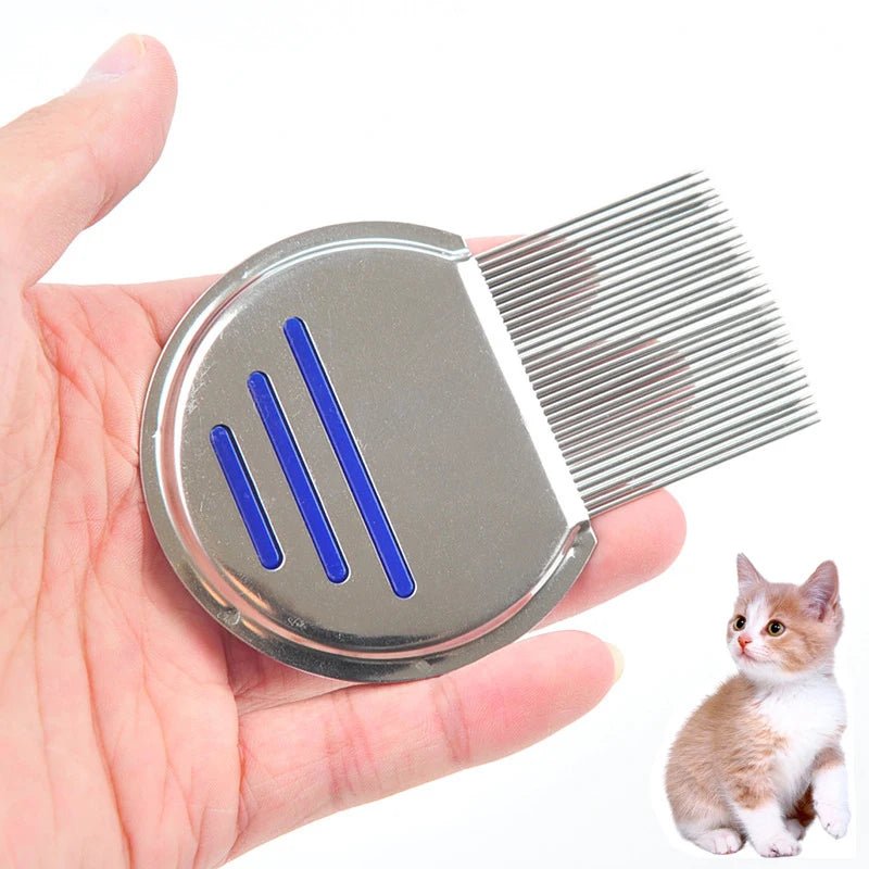 Stainless Steel Terminator Lice Comb – Super Density Teeth Comb for Pets & Kids, Removes Nits & Head Lice.