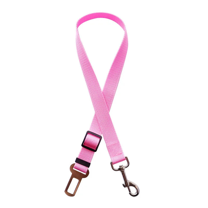 Adjustable Pet Cat Dog Car Seat Belt Pet Seat Vehicle Dog Harness Lead Clip Safety Lever Traction Dog Collars Dog Accessoires