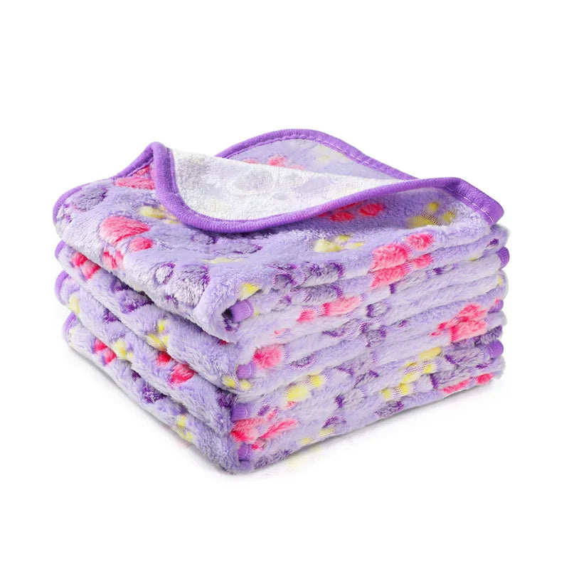 Pet Soft Blankets for Dogs - Fluffy Cats Dogs Blankets for Small Medium & Large Dogs, Cute Print Pet Throw Puppy Blankets Fleece