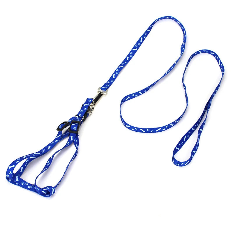Small Dog Cat Harness Leash Adjustable Vest Collar Puppy Outdoor Walking Chihuahua Terier Schnauzer