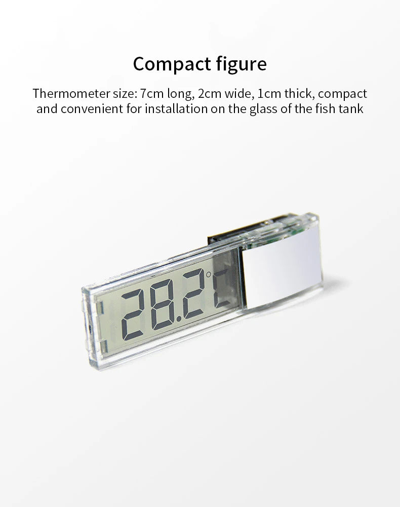 Aquarium Thermometer Electronic LCD Digital Fish Tank Temperature Measurement Fish Tank Temp Meter Aquarium Accessories