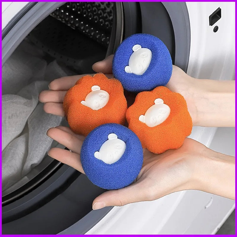 Pet Hair Remover Reusable Ball Wool Sticker Cat Hair Remover Pet Fur Lint Catcher Cleaning Tools Laundry Washing Machine Filter