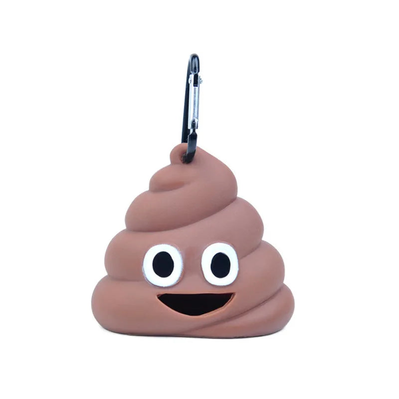 1pc Pet Poop Bag – Poop-Shaped Waste Bags with Portable Dispenser.