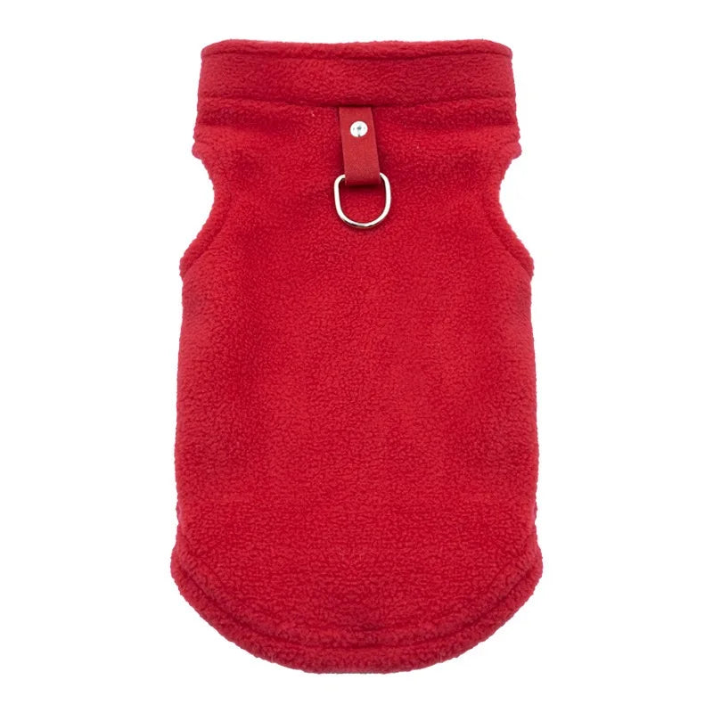 Soft Fleece Dog Vest Puppy Cat Clothes Spring Winter Outdoors Warm Vest Sweater Costumes Jacket Yorkshire Clothes For Small Dogs