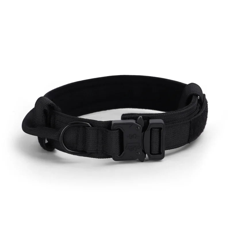 Durable Military Tactical Dog Collar German Shepard Medium Large Dog Collars For Walking Training Dog Collar Control Handle