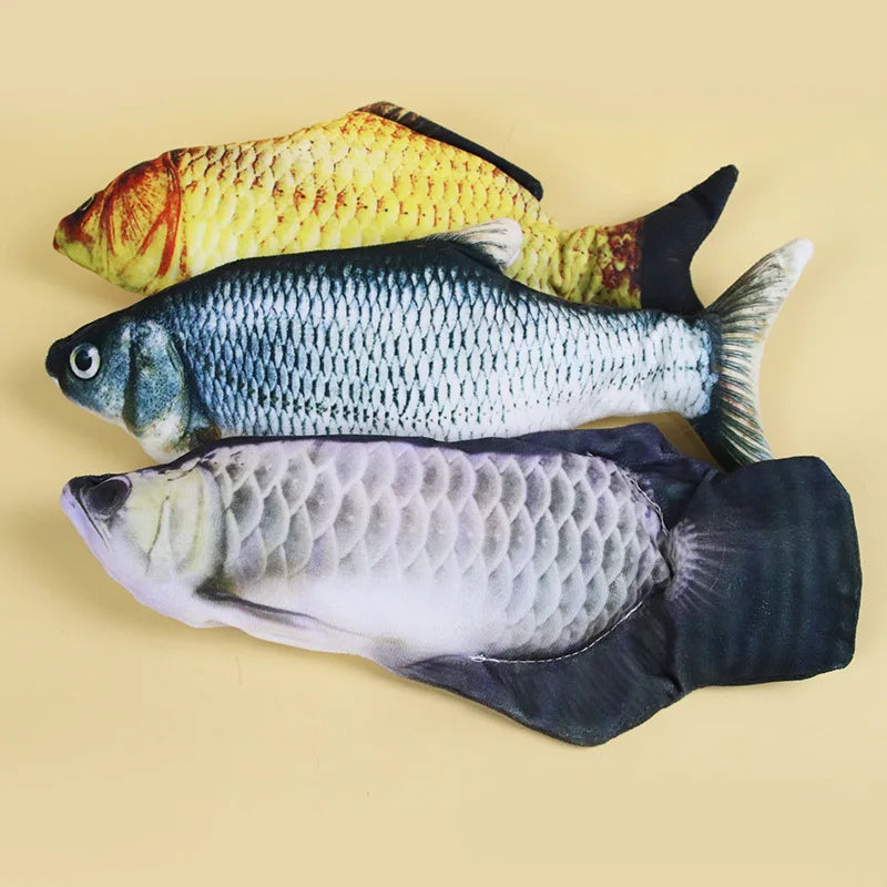 Cat Toy Training Entertainment Fish Plush Stuffed Pillow 20Cm Simulation Fish Cat Toy Fish Interactive Pet Chew Toy Pet Supplies