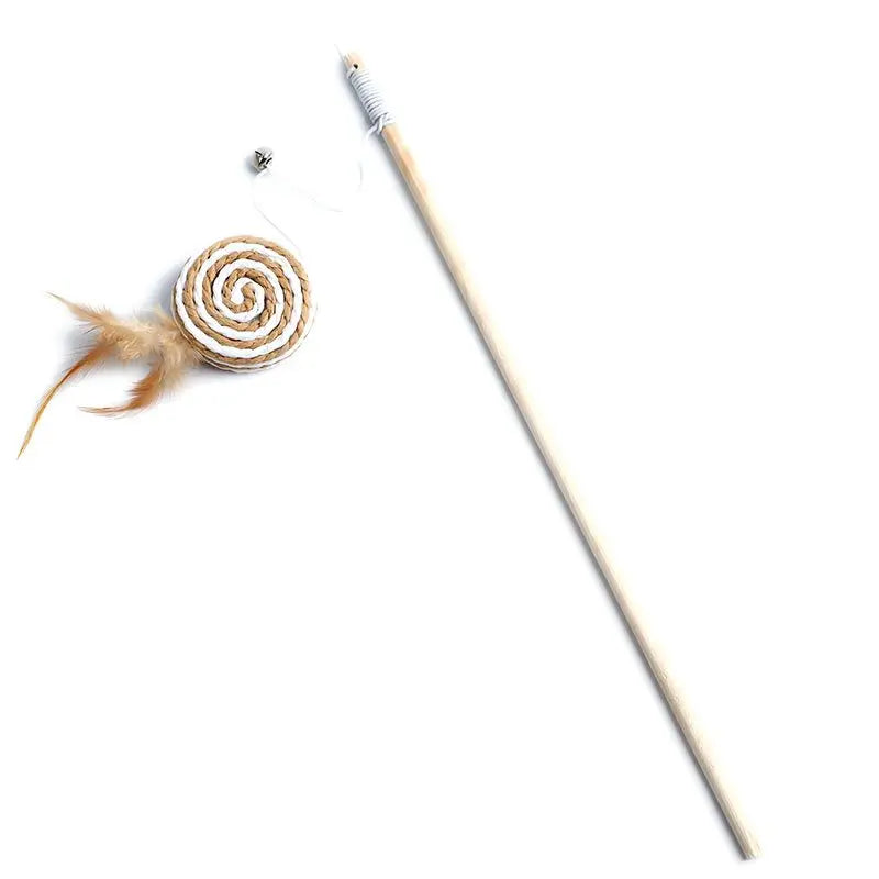 Teaser Feather Cat Wand Toy
