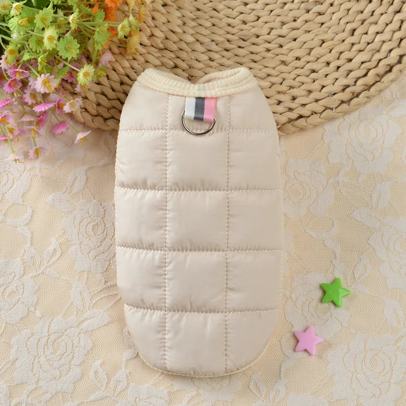 Winter Warm Dog Coat – Windproof Padded Jacket for Small Dogs, & Cats