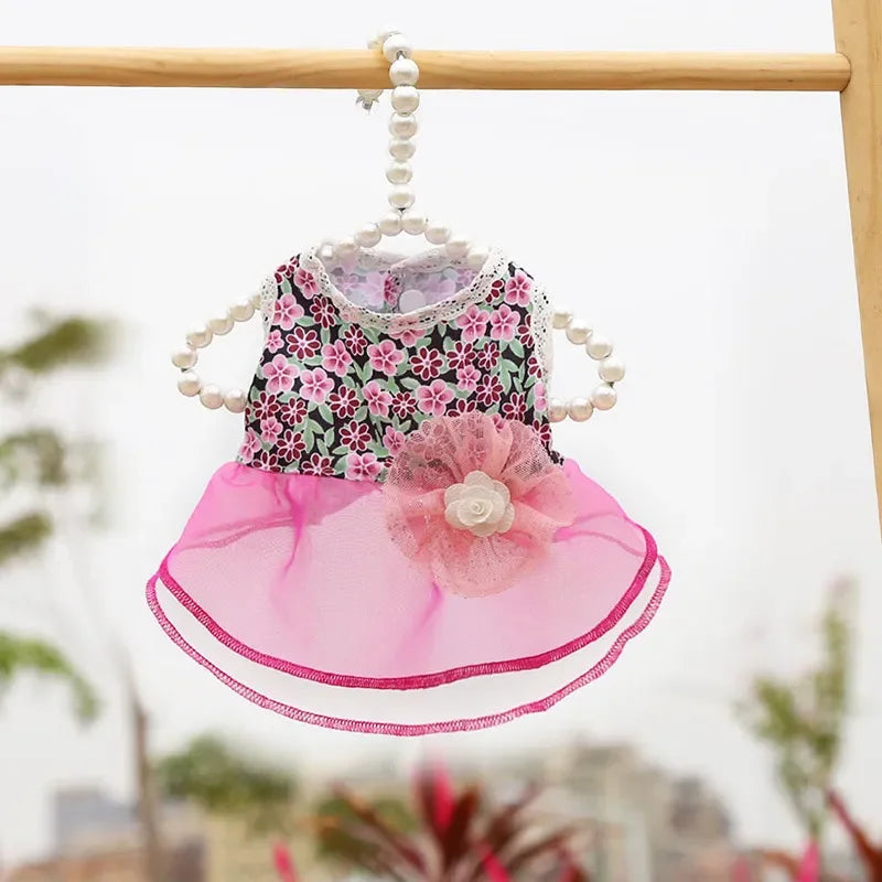 Dress for Dog Pets Clothes Chihuahua Wedding Dress Skirt Cloth Accessory Dog Pet Dress Supplies Hanbok Cat Costume