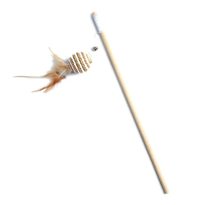 Teaser Feather Cat Wand Toy
