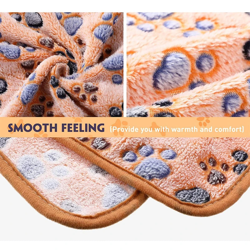 Pet Soft Blankets for Dogs - Fluffy Cats Dogs Blankets for Small Medium & Large Dogs, Cute Print Pet Throw Puppy Blankets Fleece
