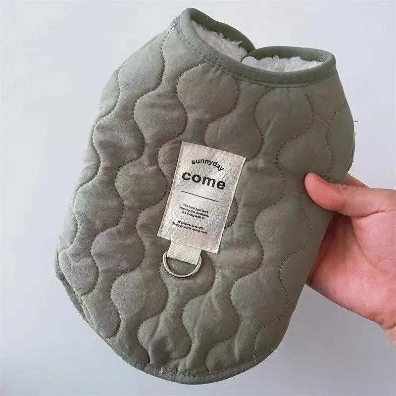 Winter Pet Dog Vest Jacket for Small Medium Dogs Cats Warm Cotton Clothes Puppy Yorkie Chihuahua Coat Maltese Bulldog Apparel